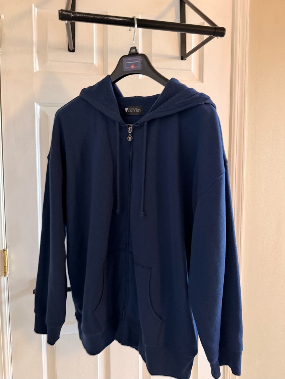 Victoria's Secret women’s Navy Zip-Up Hoodie Sweater